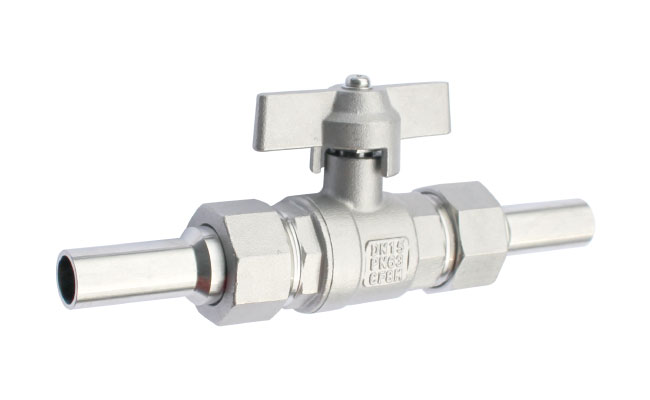 Union ball valve -  Degreased