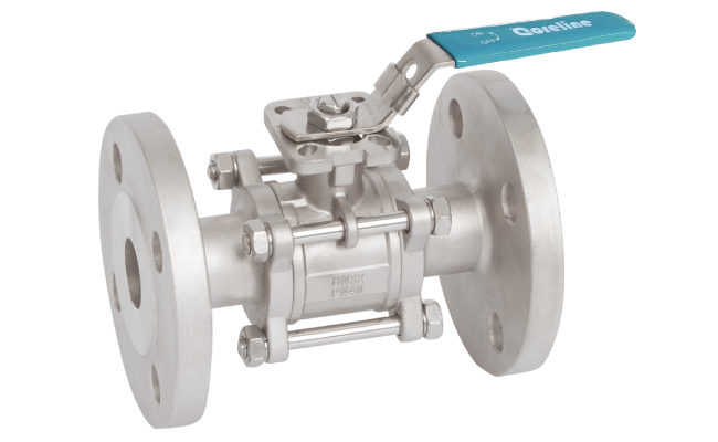 3pc ball valve with mounting pad