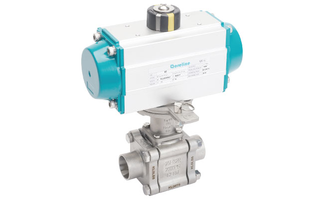 3-delt heavy duty kuglehane med ISO5211