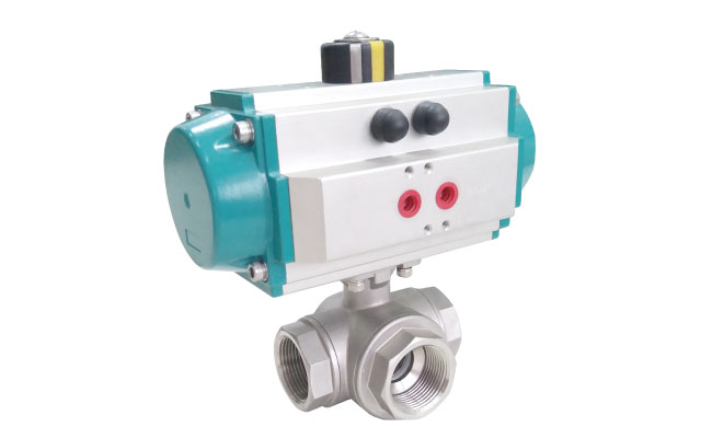 3-way thread ball valve