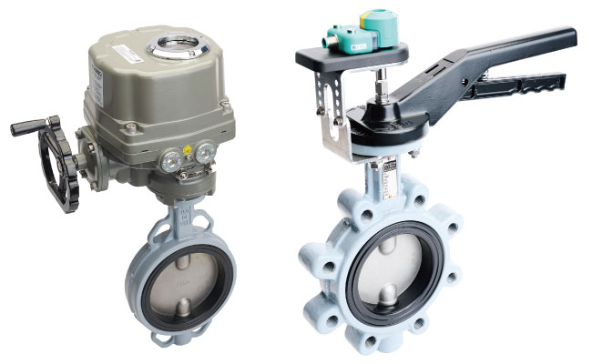 Rubber seat butterfly valve