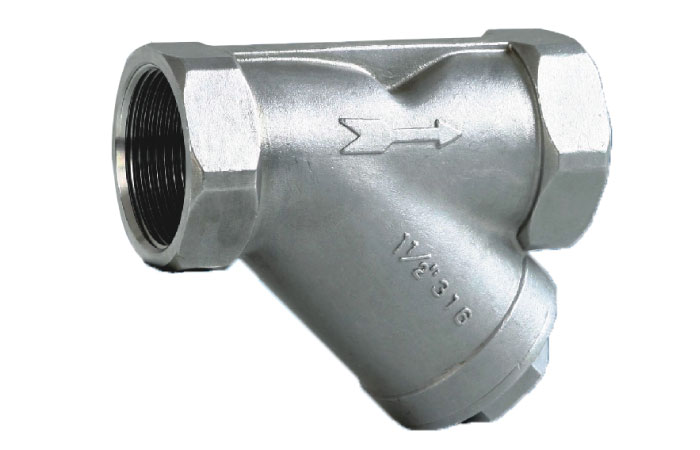 Y-type threaded check valve
