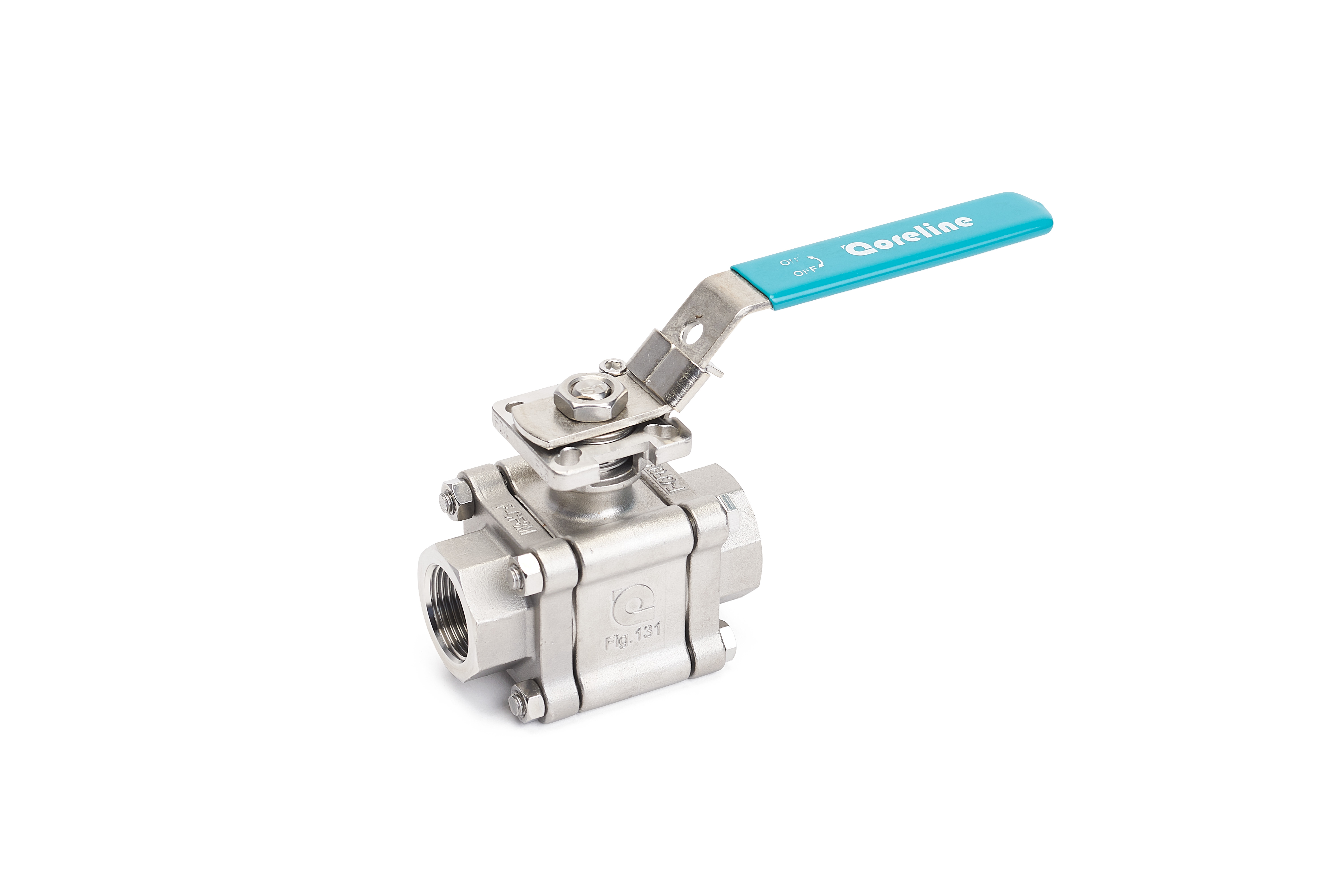 3-delt heavy duty kuglehane med ISO5211